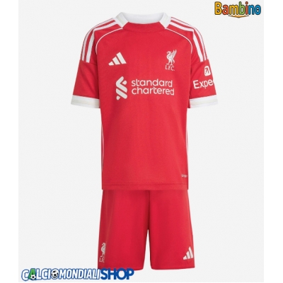 Maglie da calcio Liverpool Alexis Mac Allister #10 Prima Maglia Bambino 2025-26 Manica Corta + Pantaloni corti)